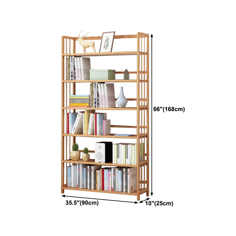 Manufactured Wood Etagere Bookshelf Natural Modern Open Bookcase for Classroom Clearhalo 'Bookcases' 'furn' 'furn_bookcases' 'Furniture' 'furniture_bookcases' 'Office Furniture' 5047625