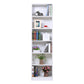 71"H x 9.45"W Bookcase Contemporary Style Closed Back Bookshelf for Home Office 19.7"L x 9.4"W x 70.9"H White Shelves Clearhalo 'Bookcases' 'furn' 'furn_bookcases' 'Furniture' 'furniture_bookcases' 'Office Furniture' 5047632