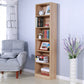 71"H x 9.45"W Bookcase Contemporary Style Closed Back Bookshelf for Home Office Clearhalo 'Bookcases' 'furn' 'furn_bookcases' 'Furniture' 'furniture_bookcases' 'Office Furniture' 5047633