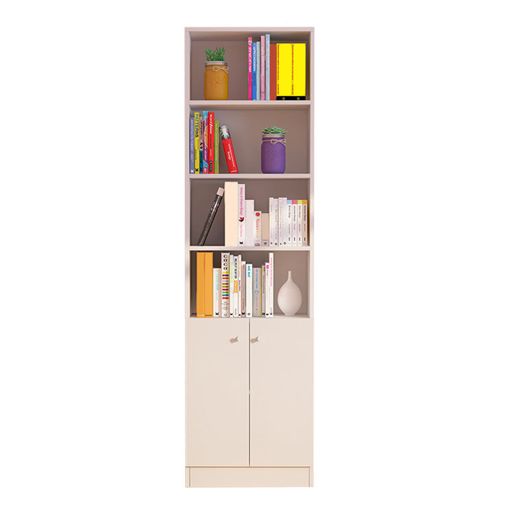 71"H x 9.45"W Bookcase Contemporary Style Closed Back Bookshelf for Home Office 19.7"L x 9.4"W x 70.9"H White Cabinets Clearhalo 'Bookcases' 'furn' 'furn_bookcases' 'Furniture' 'furniture_bookcases' 'Office Furniture' 5047635
