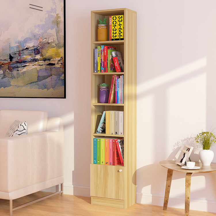 71"H x 9.45"W Bookcase Contemporary Style Closed Back Bookshelf for Home Office Clearhalo 'Bookcases' 'furn' 'furn_bookcases' 'Furniture' 'furniture_bookcases' 'Office Furniture' 5047641