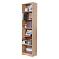 71"H x 9.45"W Bookcase Contemporary Style Closed Back Bookshelf for Home Office 19.7"L x 9.4"W x 70.9"H Natural Shelves Clearhalo 'Bookcases' 'furn' 'furn_bookcases' 'Furniture' 'furniture_bookcases' 'Office Furniture' 5047646