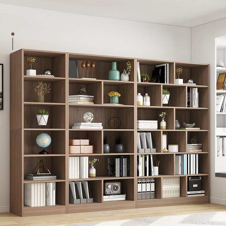 Closed Back Bookcase Contemporary Style Bookshelf for Home Office Study Room Clearhalo 'Bookcases' 'furn' 'furn_bookcases' 'Furniture' 'furniture_bookcases' 'Office Furniture' 5047659