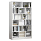 Closed Back Bookcase Contemporary Style Bookshelf for Home Office Study Room 31.5"L x 9.4"W x 70.5"H White Clearhalo 'Bookcases' 'furn' 'furn_bookcases' 'Furniture' 'furniture_bookcases' 'Office Furniture' 5047660