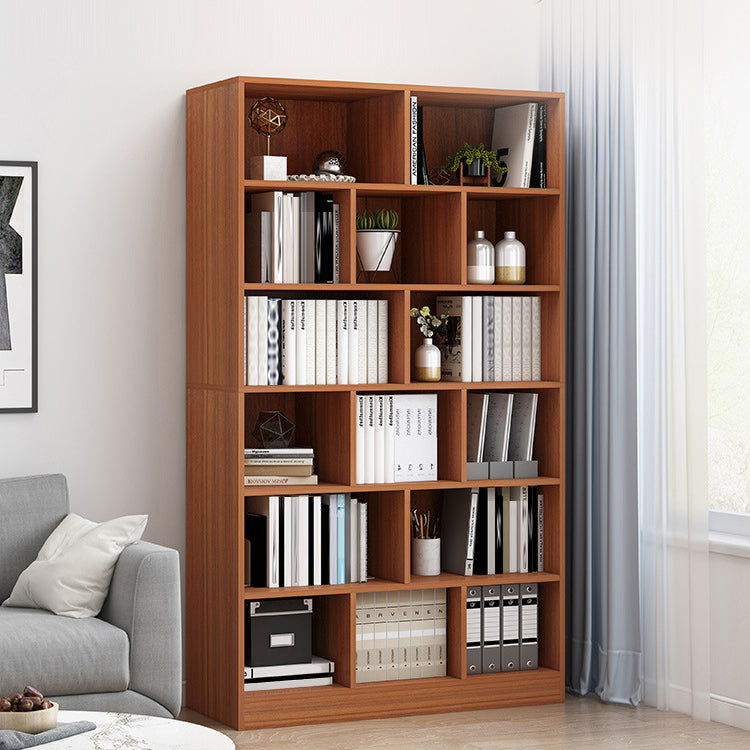 Closed Back Bookcase Contemporary Style Bookshelf for Home Office Study Room Clearhalo 'Bookcases' 'furn' 'furn_bookcases' 'Furniture' 'furniture_bookcases' 'Office Furniture' 5047662