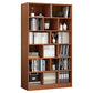 Closed Back Bookcase Contemporary Style Bookshelf for Home Office Study Room 31.5"L x 9.4"W x 70.5"H Brown Clearhalo 'Bookcases' 'furn' 'furn_bookcases' 'Furniture' 'furniture_bookcases' 'Office Furniture' 5047666