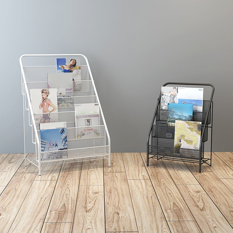 Closed Back Iron Ladder Bookshelf Contemporary Vertical Bookcase Clearhalo 'Bookcases' 'furn' 'furn_bookcases' 'Furniture' 'furniture_bookcases' 'Office Furniture' 5047682