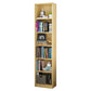Artificial Wood Bookcase Contemporary Style Bookshelf for Home Office Study Room 15.7"L x 9.4"W x 69.7"H Natural Closed Back Clearhalo 'Bookcases' 'furn' 'furn_bookcases' 'Furniture' 'furniture_bookcases' 'Office Furniture' 5047703