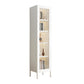 Scandinavian Style Bookcase with Door Shelf Bookcase for Study Room and Office 15.7"L x 13.8"W x 70.9"H White 1 Clearhalo 'Bookcases' 'furn' 'furn_bookcases' 'Furniture' 'furniture_bookcases' 'Office Furniture' 5047736