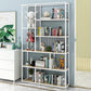 Open Back Shelf Bookcase Glam Style Bookcase for Office and Study Room White Clearhalo 'Bookcases' 'furn' 'furn_bookcases' 'Furniture' 'furniture_bookcases' 'Office Furniture' 5047746