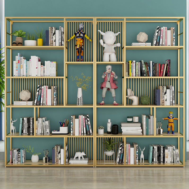 Open Back Shelf Bookcase Glam Style Bookcase for Office and Study Room Clearhalo 'Bookcases' 'furn' 'furn_bookcases' 'Furniture' 'furniture_bookcases' 'Office Furniture' 5047747