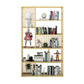 Open Back Shelf Bookcase Glam Style Bookcase for Office and Study Room Gold Clearhalo 'Bookcases' 'furn' 'furn_bookcases' 'Furniture' 'furniture_bookcases' 'Office Furniture' 5047751