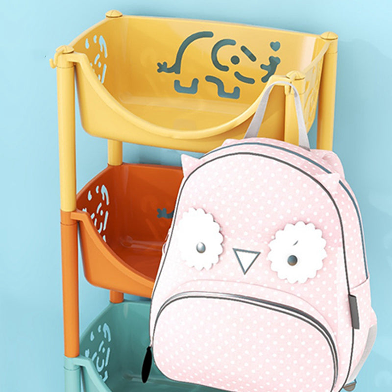 Scandinavian Style Bookcase with Casters Shelf Bookcase for Home and Office Clearhalo 'Bookcases' 'furn' 'furn_bookcases' 'Furniture' 'furniture_bookcases' 'Office Furniture' 5047771