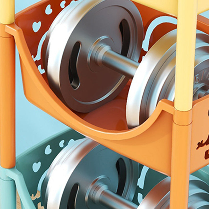 Scandinavian Style Bookcase with Casters Shelf Bookcase for Home and Office Clearhalo 'Bookcases' 'furn' 'furn_bookcases' 'Furniture' 'furniture_bookcases' 'Office Furniture' 5047772