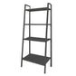 Scandinavian Style Shelf Bookcase Open Back Bookshelf for Home and Office 23.6"L x 13.8"W x 57.9"H Black Clearhalo 'Bookcases' 'furn' 'furn_bookcases' 'Furniture' 'furniture_bookcases' 'Office Furniture' 5047784