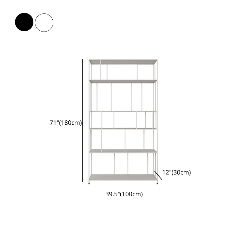 Modern Metal Etagere Bookshelf Vertical Iron Bookshelf for Living Room Clearhalo 'Bookcases' 'furn' 'furn_bookcases' 'Furniture' 'furniture_bookcases' 'Office Furniture' 5047840