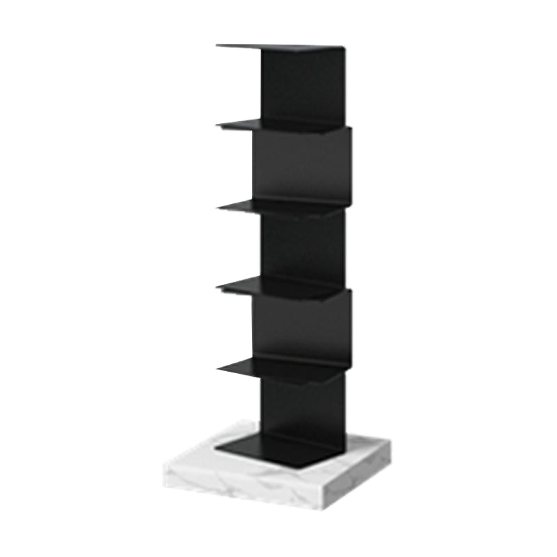 Modern Style Vertical Bookshelf Stainless Steel Shelf Bookcase for Home 13.8"L x 13.8"W x 36.2"H Clearhalo 'Bookcases' 'furn' 'furn_bookcases' 'Furniture' 'furniture_bookcases' 'Office Furniture' 5047842