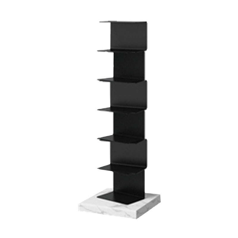 Modern Style Vertical Bookshelf Stainless Steel Shelf Bookcase for Home 13.8"L x 13.8"W x 42.9"H Clearhalo 'Bookcases' 'furn' 'furn_bookcases' 'Furniture' 'furniture_bookcases' 'Office Furniture' 5047843