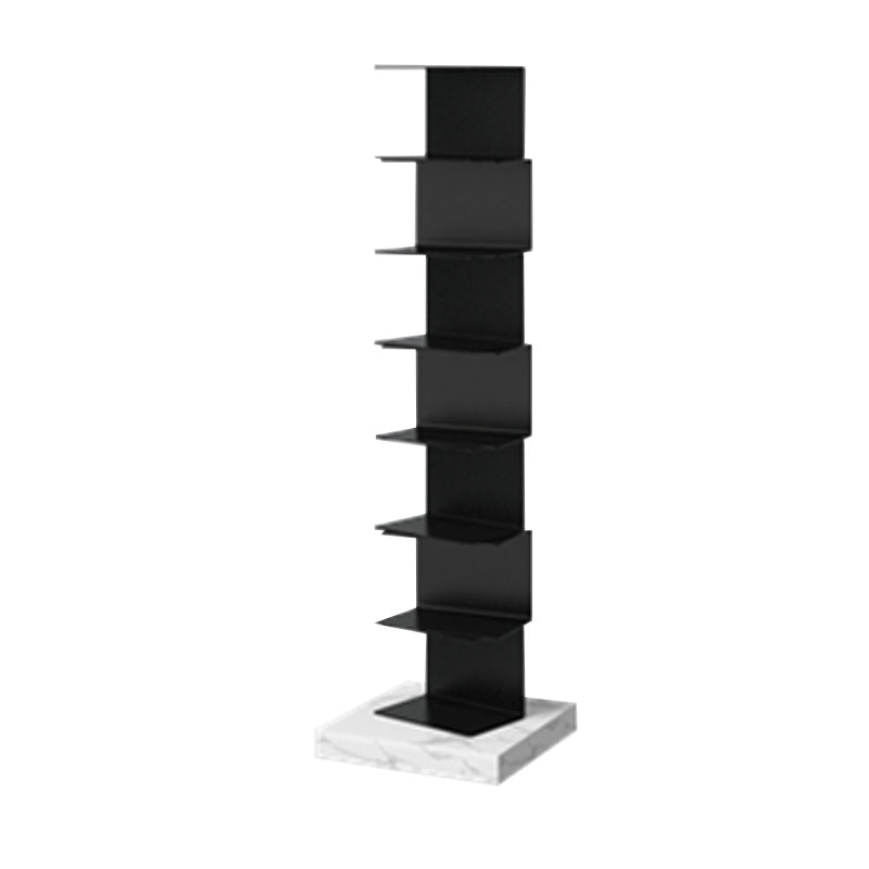 Modern Style Vertical Bookshelf Stainless Steel Shelf Bookcase for Home 13.8"L x 13.8"W x 49.6"H Clearhalo 'Bookcases' 'furn' 'furn_bookcases' 'Furniture' 'furniture_bookcases' 'Office Furniture' 5047845