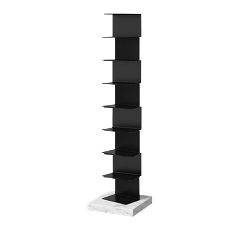 Modern Style Vertical Bookshelf Stainless Steel Shelf Bookcase for Home 13.8"L x 13.8"W x 56.7"H Clearhalo 'Bookcases' 'furn' 'furn_bookcases' 'Furniture' 'furniture_bookcases' 'Office Furniture' 5047847