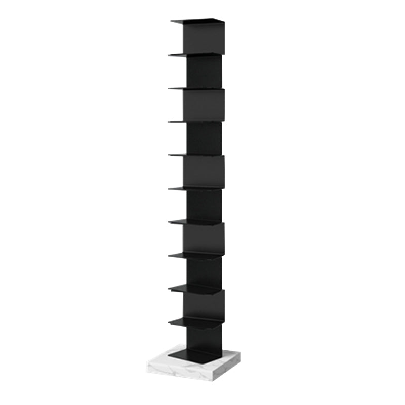 Modern Style Vertical Bookshelf Stainless Steel Shelf Bookcase for Home 13.8"L x 13.8"W x 70.1"H Clearhalo 'Bookcases' 'furn' 'furn_bookcases' 'Furniture' 'furniture_bookcases' 'Office Furniture' 5047851