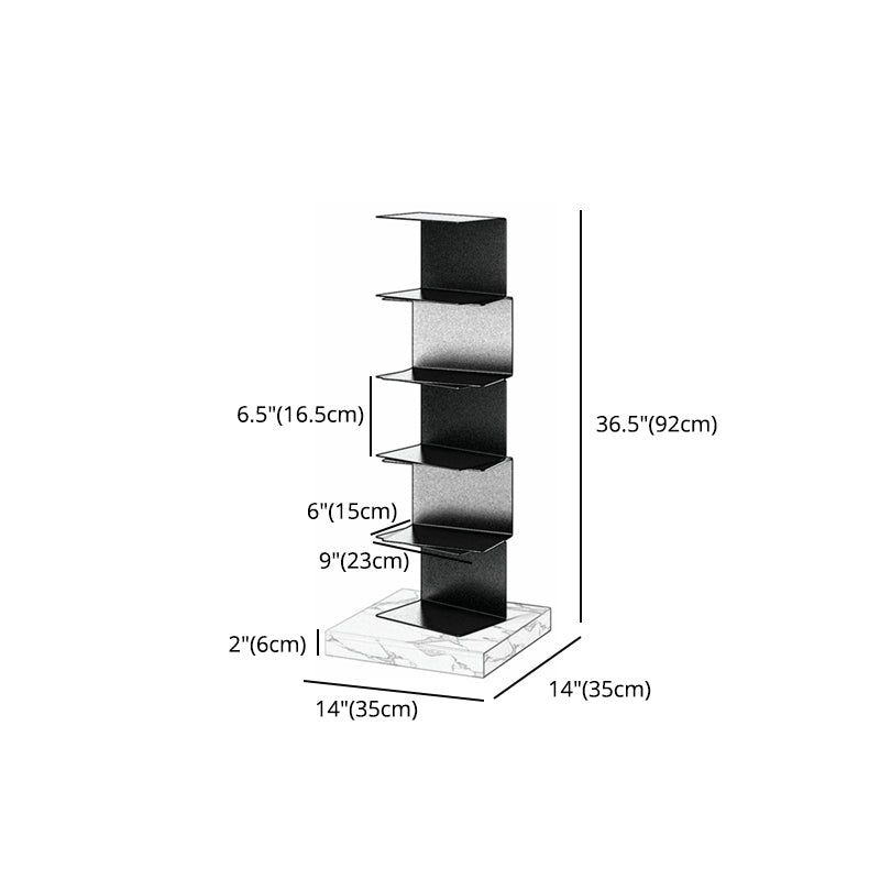 Modern Style Vertical Bookshelf Stainless Steel Shelf Bookcase for Home Clearhalo 'Bookcases' 'furn' 'furn_bookcases' 'Furniture' 'furniture_bookcases' 'Office Furniture' 5047852