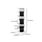 Modern Style Vertical Bookshelf Stainless Steel Shelf Bookcase for Home Clearhalo 'Bookcases' 'furn' 'furn_bookcases' 'Furniture' 'furniture_bookcases' 'Office Furniture' 5047853