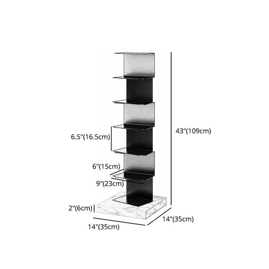Modern Style Vertical Bookshelf Stainless Steel Shelf Bookcase for Home Clearhalo 'Bookcases' 'furn' 'furn_bookcases' 'Furniture' 'furniture_bookcases' 'Office Furniture' 5047853
