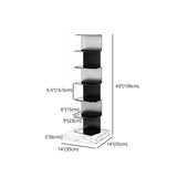 Modern Style Vertical Bookshelf Stainless Steel Shelf Bookcase for Home Clearhalo 'Bookcases' 'furn' 'furn_bookcases' 'Furniture' 'furniture_bookcases' 'Office Furniture' 5047853