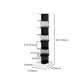 Modern Style Vertical Bookshelf Stainless Steel Shelf Bookcase for Home Clearhalo 'Bookcases' 'furn' 'furn_bookcases' 'Furniture' 'furniture_bookcases' 'Office Furniture' 5047854