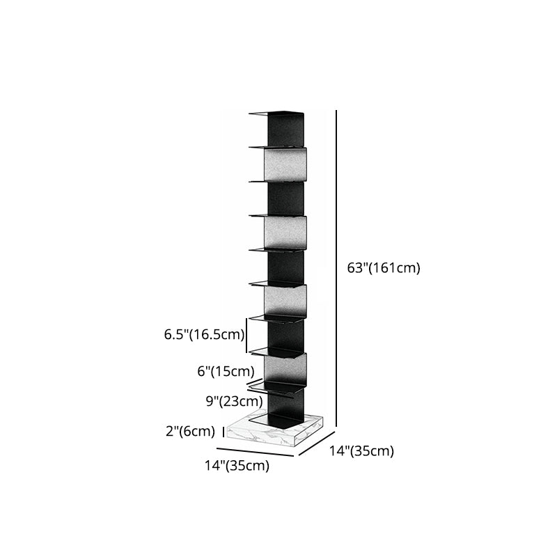 Modern Style Vertical Bookshelf Stainless Steel Shelf Bookcase for Home Clearhalo 'Bookcases' 'furn' 'furn_bookcases' 'Furniture' 'furniture_bookcases' 'Office Furniture' 5047856