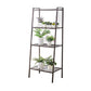 Contemporary Open Ladder Bookshelf Metal Vertical Bookshelf for Home 23.6"L x 13.8"W x 57.9"H Black Clearhalo 'Bookcases' 'furn' 'furn_bookcases' 'Furniture' 'furniture_bookcases' 'Office Furniture' 5047890