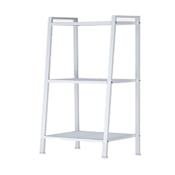 Contemporary Open Ladder Bookshelf Metal Vertical Bookshelf for Home 24"L x 14"W x 43"H White Clearhalo 'Bookcases' 'furn' 'furn_bookcases' 'Furniture' 'furniture_bookcases' 'Office Furniture' 5047895