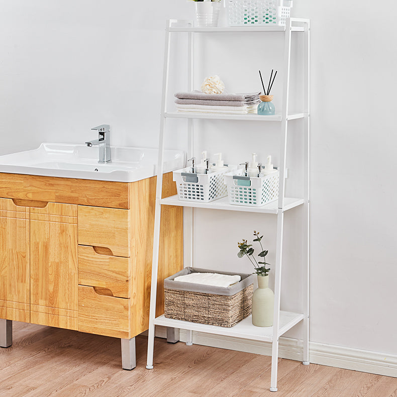 Contemporary Open Ladder Bookshelf Metal Vertical Bookshelf for Home Clearhalo 'Bookcases' 'furn' 'furn_bookcases' 'Furniture' 'furniture_bookcases' 'Office Furniture' 5047896