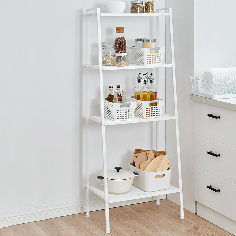 Contemporary Open Ladder Bookshelf Metal Vertical Bookshelf for Home Clearhalo 'Bookcases' 'furn' 'furn_bookcases' 'Furniture' 'furniture_bookcases' 'Office Furniture' 5047907