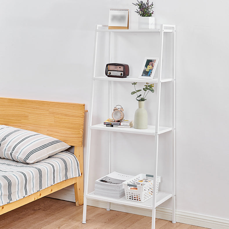 Contemporary Open Ladder Bookshelf Metal Vertical Bookshelf for Home Clearhalo 'Bookcases' 'furn' 'furn_bookcases' 'Furniture' 'furniture_bookcases' 'Office Furniture' 5047908