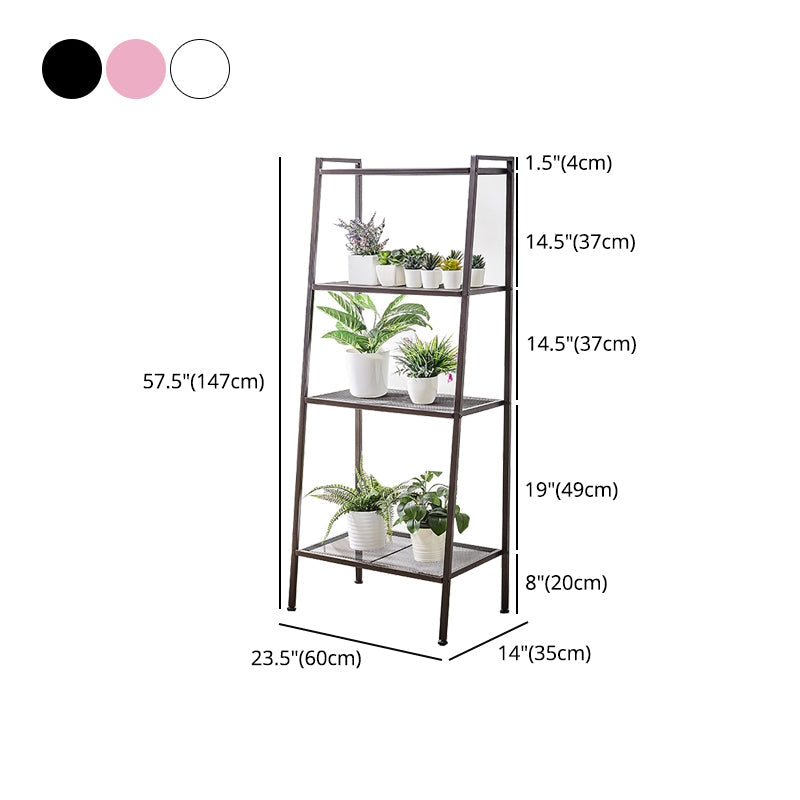 Contemporary Open Ladder Bookshelf Metal Vertical Bookshelf for Home Clearhalo 'Bookcases' 'furn' 'furn_bookcases' 'Furniture' 'furniture_bookcases' 'Office Furniture' 5047911