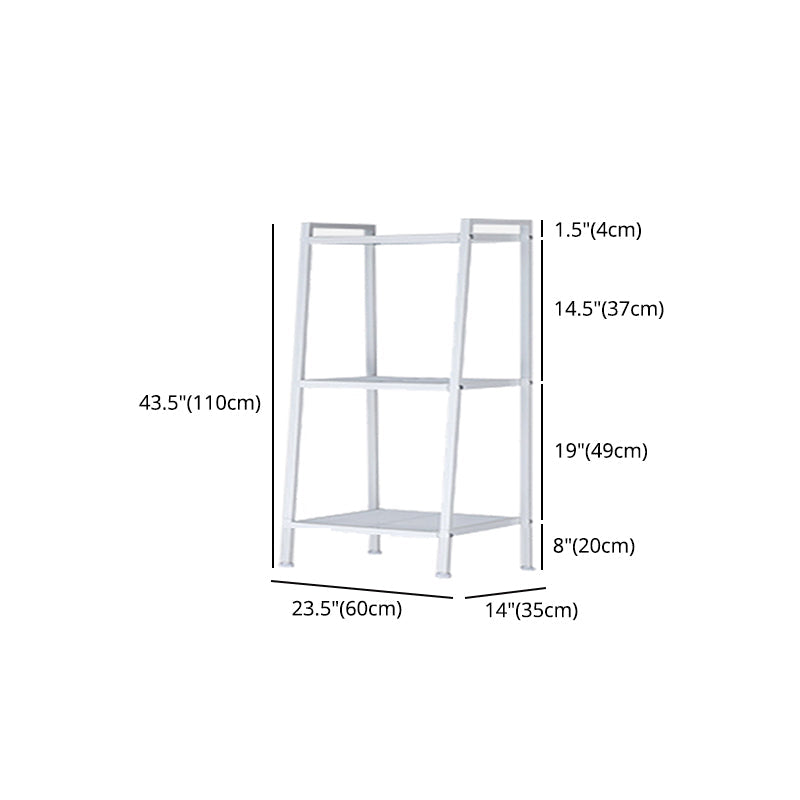 Contemporary Open Ladder Bookshelf Metal Vertical Bookshelf for Home Clearhalo 'Bookcases' 'furn' 'furn_bookcases' 'Furniture' 'furniture_bookcases' 'Office Furniture' 5047914