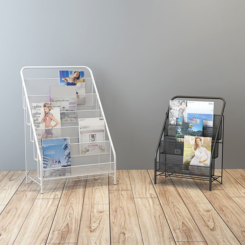 Metal Ladder Bookcase Scandinavian Style Closed Back Book Shelf Clearhalo 'Bookcases' 'furn' 'furn_bookcases' 'Furniture' 'furniture_bookcases' 'Office Furniture' 5047917