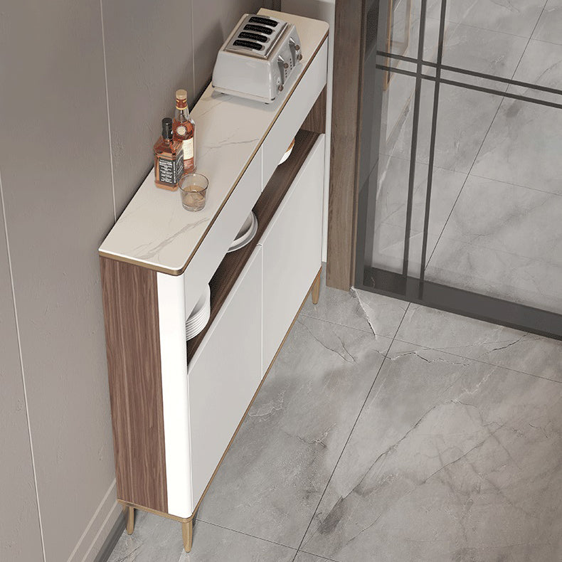 Wood Dining Room Sideboard Cabinet Glam Credenza with Storage and Drawer Clearhalo 'buffet_sideboard' 'Buffets & Sideboards' 'furn' 'furn_buffet_sideboard' 'Furniture' 'furniture_buffet_sideboard' 'Kitchen & Dining Furniture' 5047936