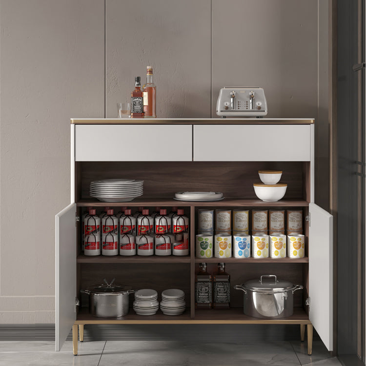 Wood Dining Room Sideboard Cabinet Glam Credenza with Storage and Drawer Clearhalo 'buffet_sideboard' 'Buffets & Sideboards' 'furn' 'furn_buffet_sideboard' 'Furniture' 'furniture_buffet_sideboard' 'Kitchen & Dining Furniture' 5047940