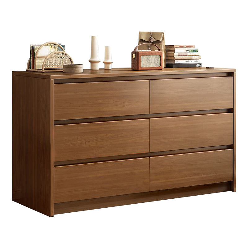 Engineered Wood Buffet Sideboard Modern Sideboard Cabinet with Drawers 47"L x 16"W x 31"H Walnut Clearhalo 'buffet_sideboard' 'Buffets & Sideboards' 'furn' 'furn_buffet_sideboard' 'Furniture' 'furniture_buffet_sideboard' 'Kitchen & Dining Furniture' 5047963