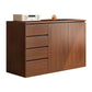 Engineered Wood Buffet Sideboard Modern Sideboard Cabinet with Drawers 47"L x 16"W x 35"H Walnut Clearhalo 'buffet_sideboard' 'Buffets & Sideboards' 'furn' 'furn_buffet_sideboard' 'Furniture' 'furniture_buffet_sideboard' 'Kitchen & Dining Furniture' 5047975
