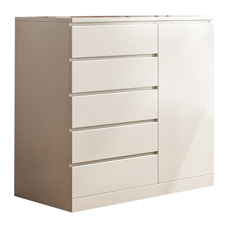 Engineered Wood Buffet Sideboard Modern Sideboard Cabinet with Drawers 39"L x 16"W x 43"H White Clearhalo 'buffet_sideboard' 'Buffets & Sideboards' 'furn' 'furn_buffet_sideboard' 'Furniture' 'furniture_buffet_sideboard' 'Kitchen & Dining Furniture' 5047984