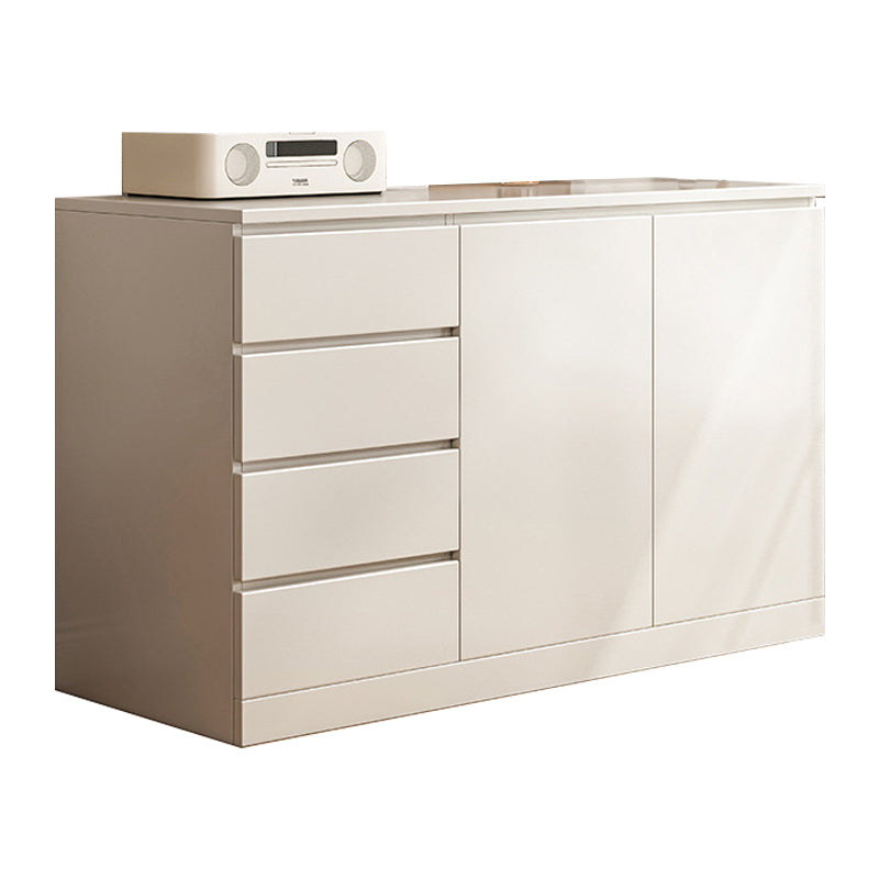 Engineered Wood Buffet Sideboard Modern Sideboard Cabinet with Drawers 47"L x 16"W x 35"H White Clearhalo 'buffet_sideboard' 'Buffets & Sideboards' 'furn' 'furn_buffet_sideboard' 'Furniture' 'furniture_buffet_sideboard' 'Kitchen & Dining Furniture' 5047985