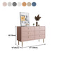 Modern Leatherwear Sideboard Stone Countertop Buffet Table with Drawer for Dining Room Clearhalo 'buffet_sideboard' 'Buffets & Sideboards' 'furn' 'furn_buffet_sideboard' 'Furniture' 'furniture_buffet_sideboard' 'Kitchen & Dining Furniture' 5048018