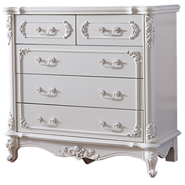 Modern Style Engineered Wood Buffet Sideboard White Buffet Server for Dining Room 39"L x 18"W x 37"H White-Silver Clearhalo 'buffet_sideboard' 'Buffets & Sideboards' 'furn' 'furn_buffet_sideboard' 'Furniture' 'furniture_buffet_sideboard' 'Kitchen & Dining Furniture' 5048020