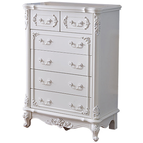 Modern Style Engineered Wood Buffet Sideboard White Buffet Server for Dining Room 31"L x 18"W x 44"H White-Silver Clearhalo 'buffet_sideboard' 'Buffets & Sideboards' 'furn' 'furn_buffet_sideboard' 'Furniture' 'furniture_buffet_sideboard' 'Kitchen & Dining Furniture' 5048026