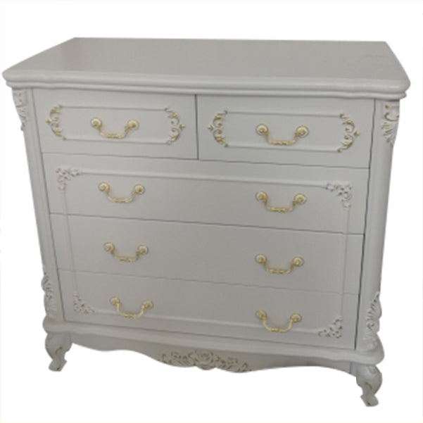 Modern Style Engineered Wood Buffet Sideboard White Buffet Server for Dining Room 39"L x 18"W x 37"H White-Gold Clearhalo 'buffet_sideboard' 'Buffets & Sideboards' 'furn' 'furn_buffet_sideboard' 'Furniture' 'furniture_buffet_sideboard' 'Kitchen & Dining Furniture' 5048029