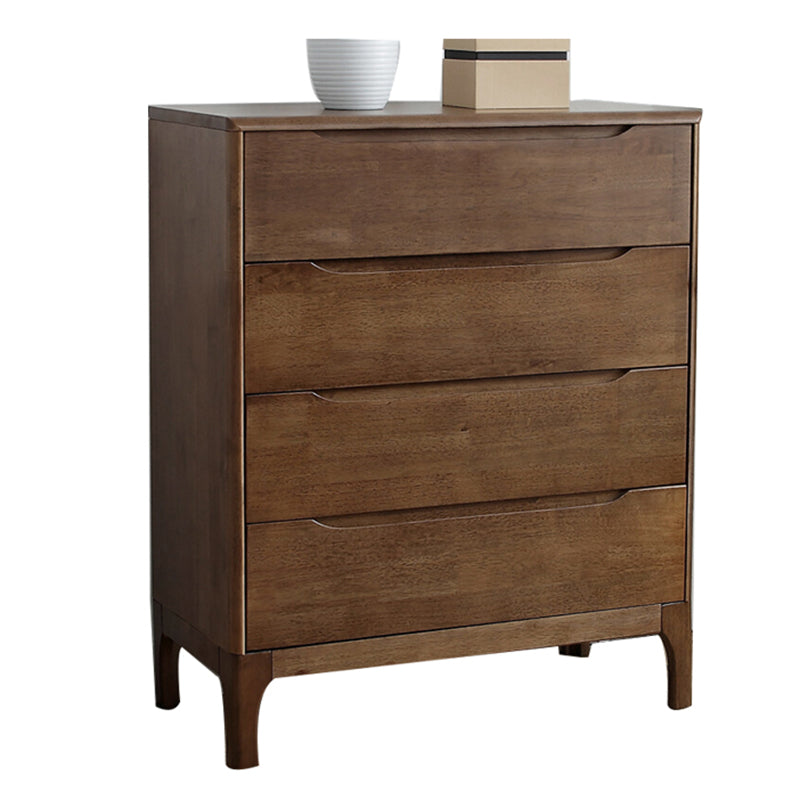 Modern Rubberwood Solid Wood Buffet Sideboard 15.7"D Dining Room Buffet Server with Drawer Walnut 4 Clearhalo 'buffet_sideboard' 'Buffets & Sideboards' 'furn' 'furn_buffet_sideboard' 'Furniture' 'furniture_buffet_sideboard' 'Kitchen & Dining Furniture' 5048044